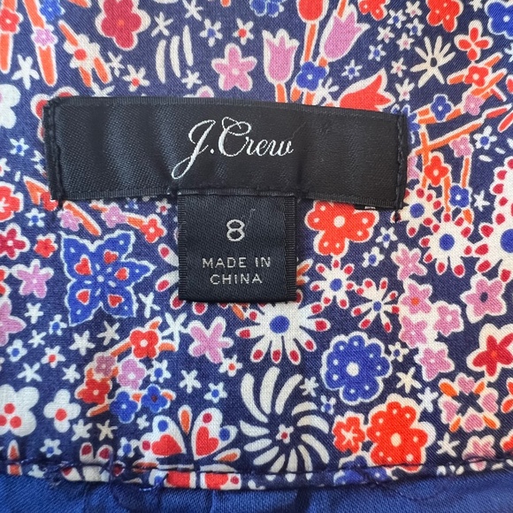 J.Crew Liberty of London Tana Lawn Floral Tie Waist Shorts Size 8 - Picture 6 of 14